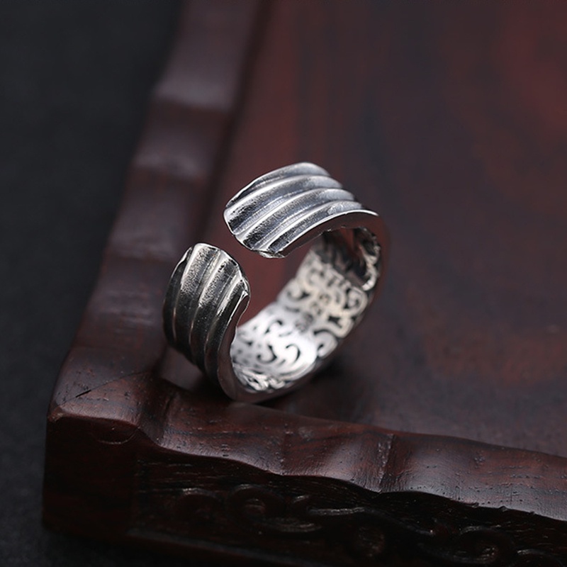 Nhẫn Nam Eye of God Chiều rộng Làm như cũ Cổ điển Khí chất bá đạo Ba chiều Quà ngày lễ tình nhân Làm bằng tay NH-151