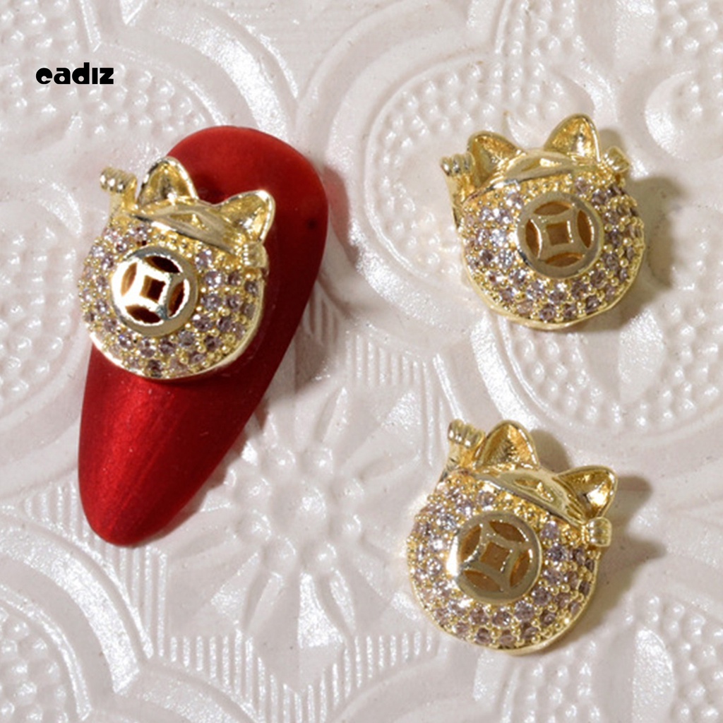 [Hàng mới về] Phụ kiện trang trí móng 3d bằng hợp kim chống rơi tiện dụng cho salon