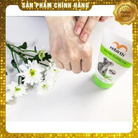 Sữa rửa mặt, gel rửa mặt cho da dầu, tinh chất trà xanh và trà trắng Rebirth - 100ml - Nhập Khẩu Úc, Ngăn Ngừa Mụn
