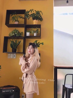 SET ÁO SƠMI THẮT EO QUẦN SHORT