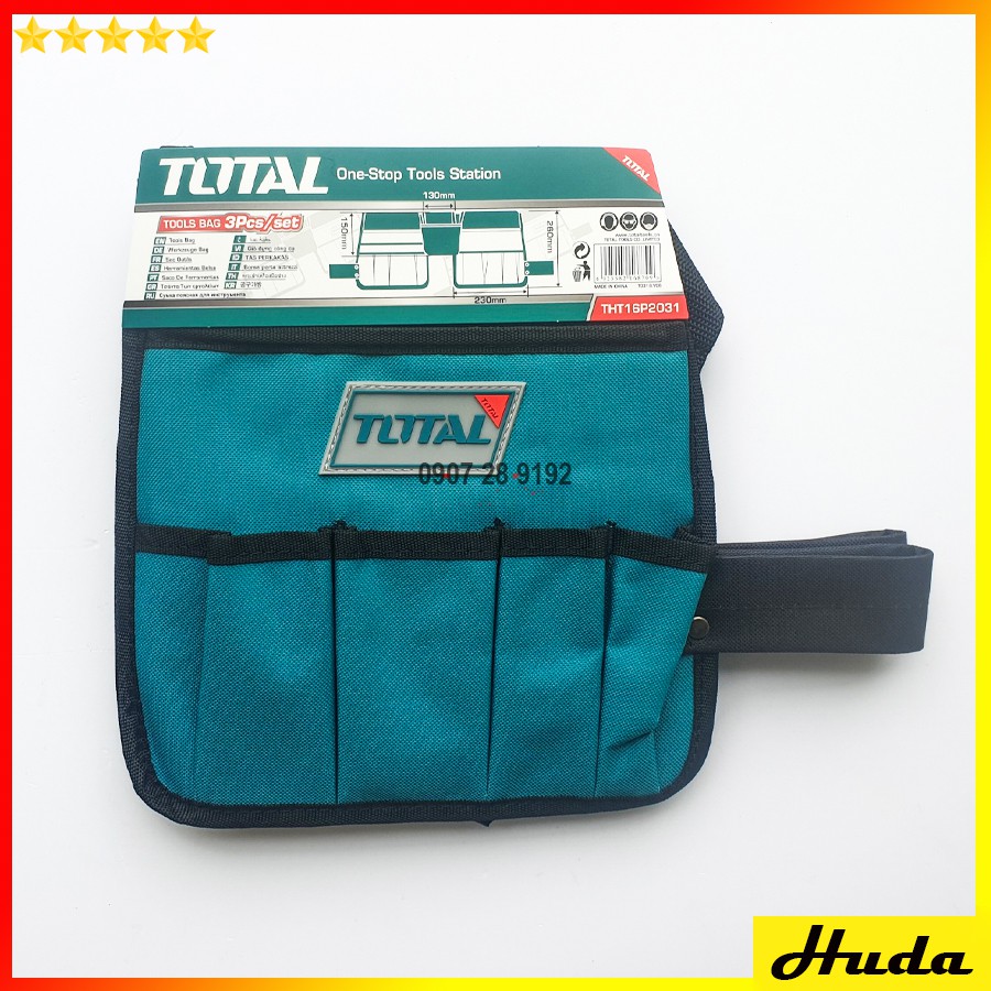 Túi đựng dụng cụ kèm dây đai Total THT16P2031 POI