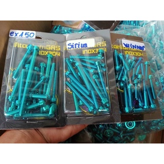 Flull ốc lốc máy chuẩn gr5 Exciter 150 sáng đẹp