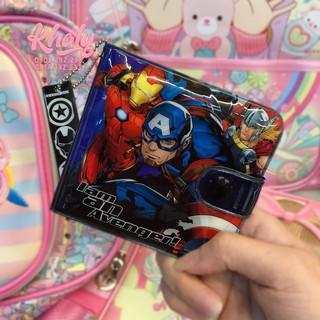 BÓP VÍ TIỀN NGANG 2 MẶT HÌNH AVENGERS MÀU XANH CHO TRẺ EM BÉ TRAI (THÁI LAN) - 120NMVNG0030 - (9.5x1x9cm)