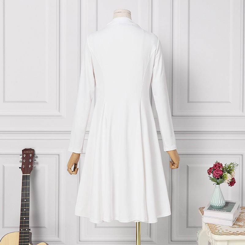 Đầm xòe Zanzea tay dài cổ tròn thời trang cho nữ