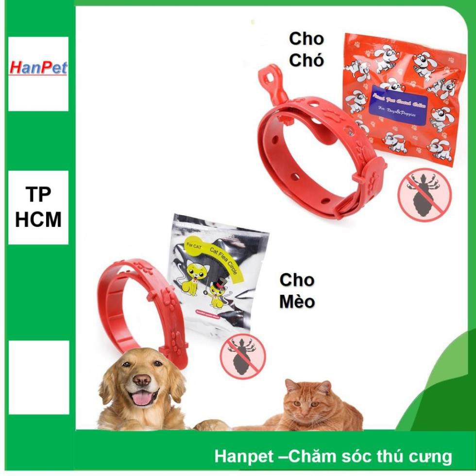 Hanpet.GV- Vòng chống rận - 19k chống ve bọ chét hiệu quả 4 tháng cho chó mèo thú cưng vòng đeo cổ chống ve rận