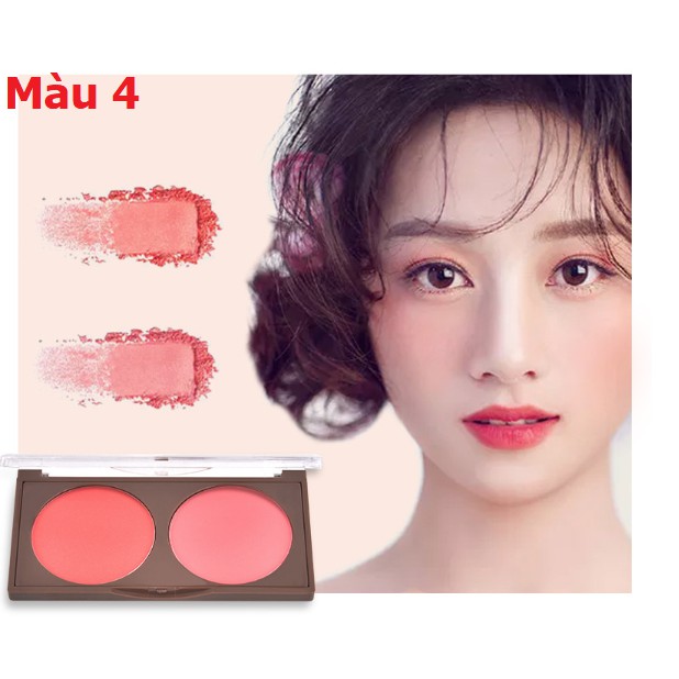 Phấn Má 2 Ô Ngọc Trai Lideal Double Blush