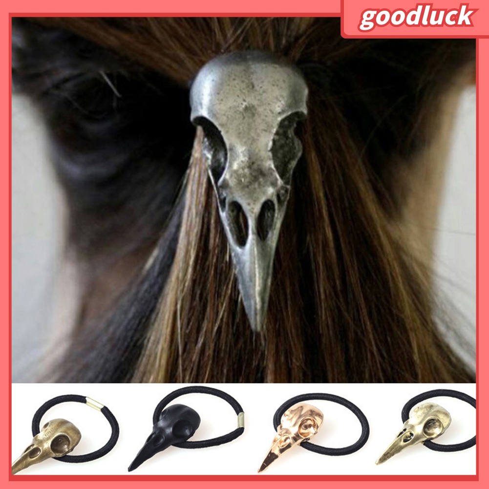 Dây Buộc Tóc Co Giãn Hình Đầu Lâu Halloween Cho Nữ