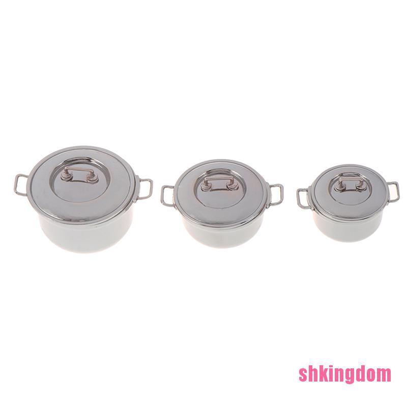 Nồi Nấu Ăn Mini Tỉ Lệ 1 / 12 Trang Trí Nhà Búp Bê