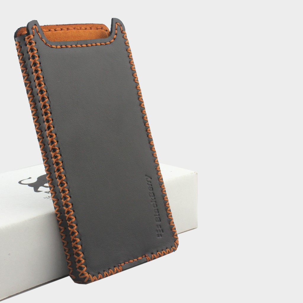 Bao da Blackberry Priv hộp đen trơn