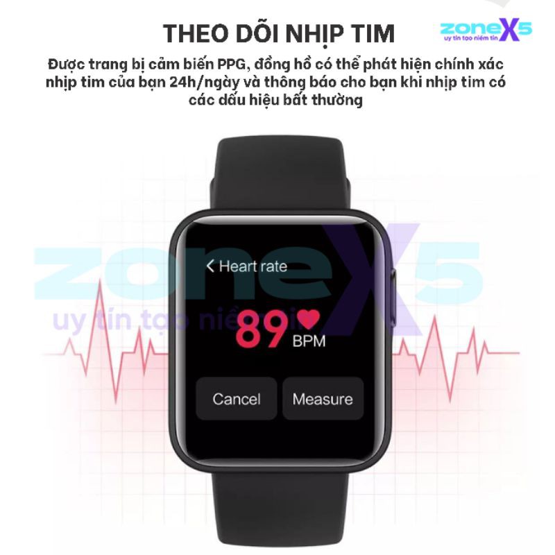 Đồng hồ thông minh Xiaomi Mi Watch Lite - GPS/Bluetooth 5.1/5 ATM