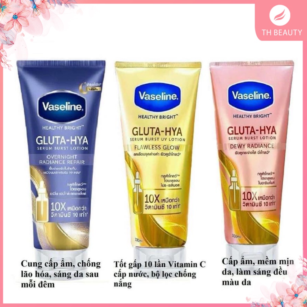 Bộ Sản Phẩm Vaseline dưỡng da, Kem Dưỡng Da Tay, Sữa Dưỡng Thể 10X, 50X, Son dưỡng, Sáp dưỡng Vaseline Thái Lan