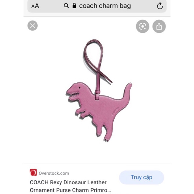 Charm túi Coach chính hãng