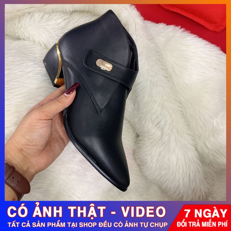 [ẢNH THẬT - FREE SHIP] Boot thời trang nữ cao cấp ROSATA RO308 - HÀNG VIỆT NAM - BKSTORE