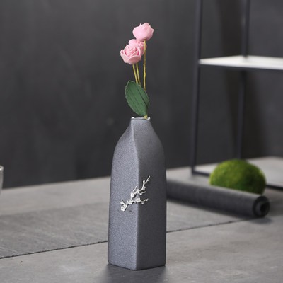 Bình hoa gốm thô thủ công bằng gốm sứ kiểu Nhật Bản cắm bàn trà hoa nhỏ xếp hàng thủ công