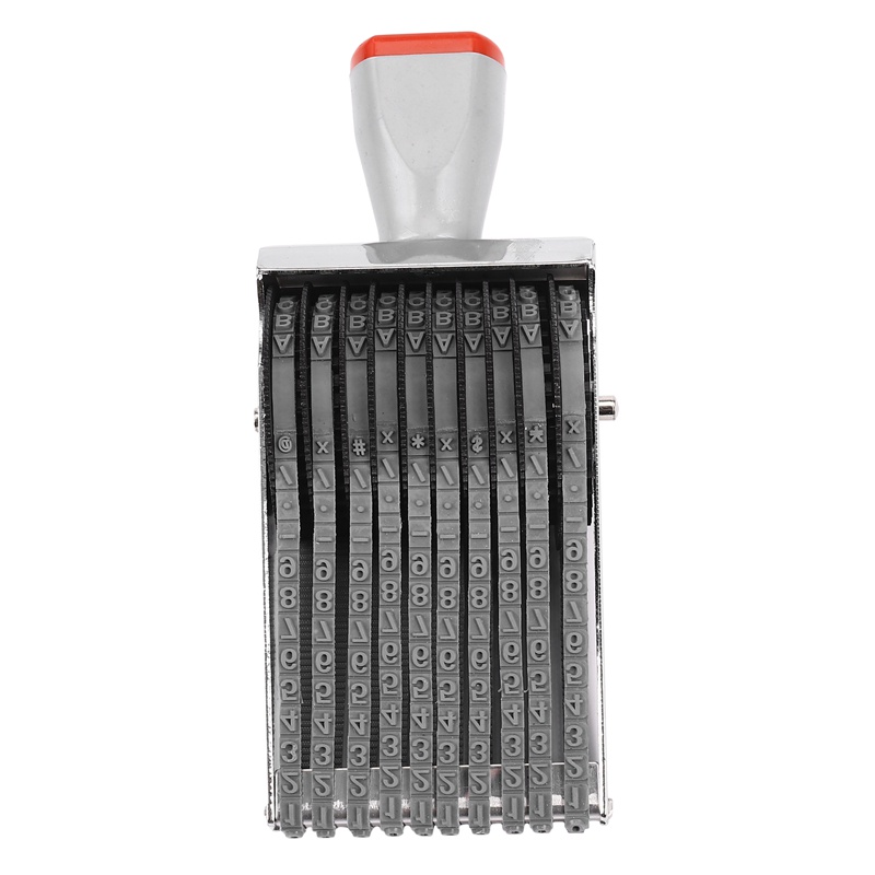 Đa năng 10 chữ số Bảng chữ cái Con lăn Con dấu cao su Tiếng Anh Số chữ cái Emboss DIY Scrapbooking Roller Văn phòng phẩm