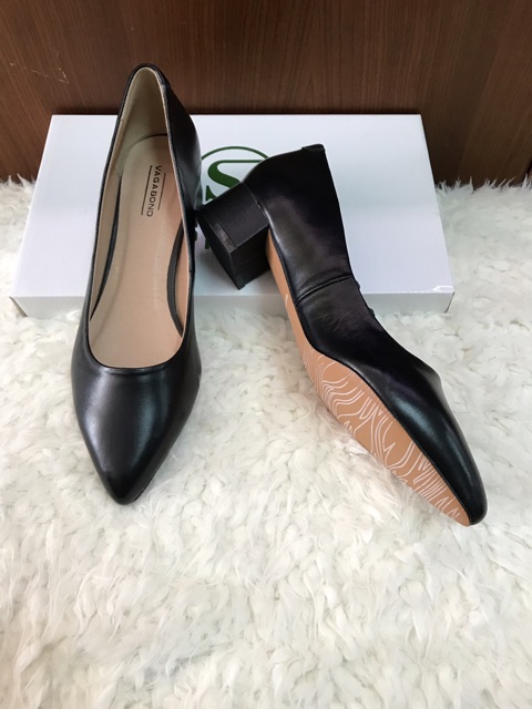 Công sở gót vuông 3cm Vagabond VNXK da thật