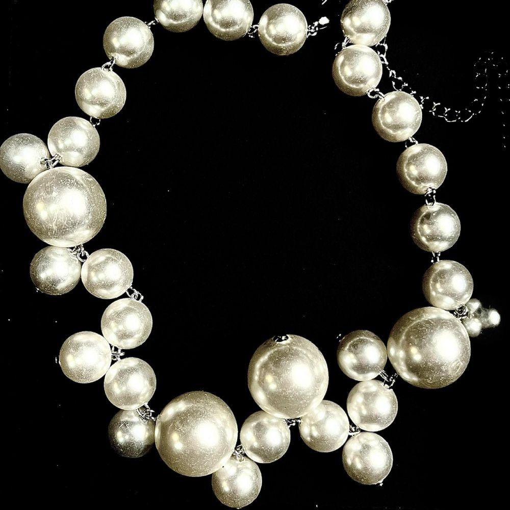 MXGOODS Vòng cổ Ngọc Trai Phong Cách Baroque Thanh Lịch