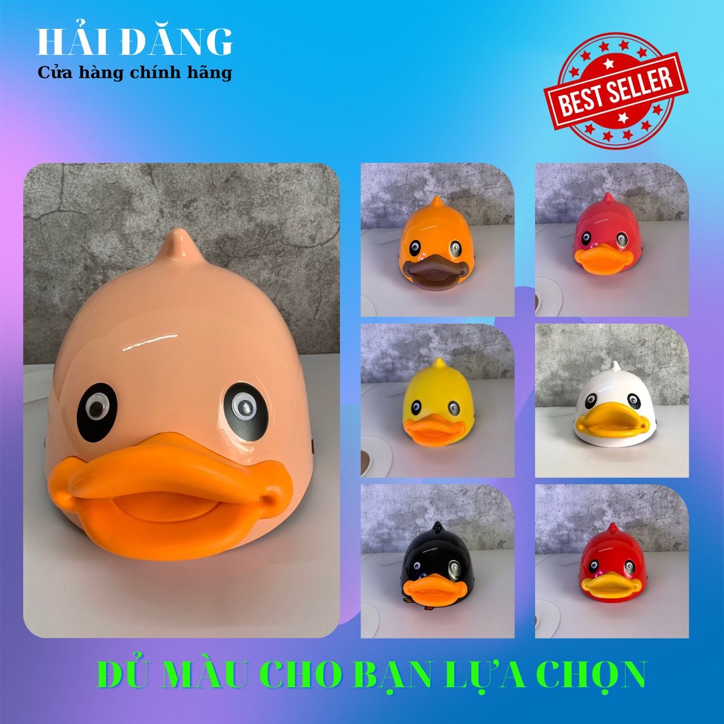 Mũ bảo hiểm Vịt 3D siêu cute đủ màu đủ size NAPOLI - Nón vịt  3D cao cấp bảo hành 12 tháng