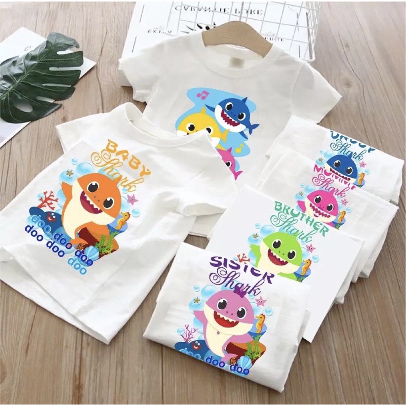 Áo phông babyshark cho bé trai bé gái chất liệu thun lạnh cao cấp ATKID Việt Nam