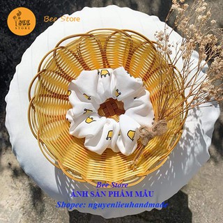 Vải may scrunchies, khăn bandana, turban, DIY họa tiết vương miện nhiều màu