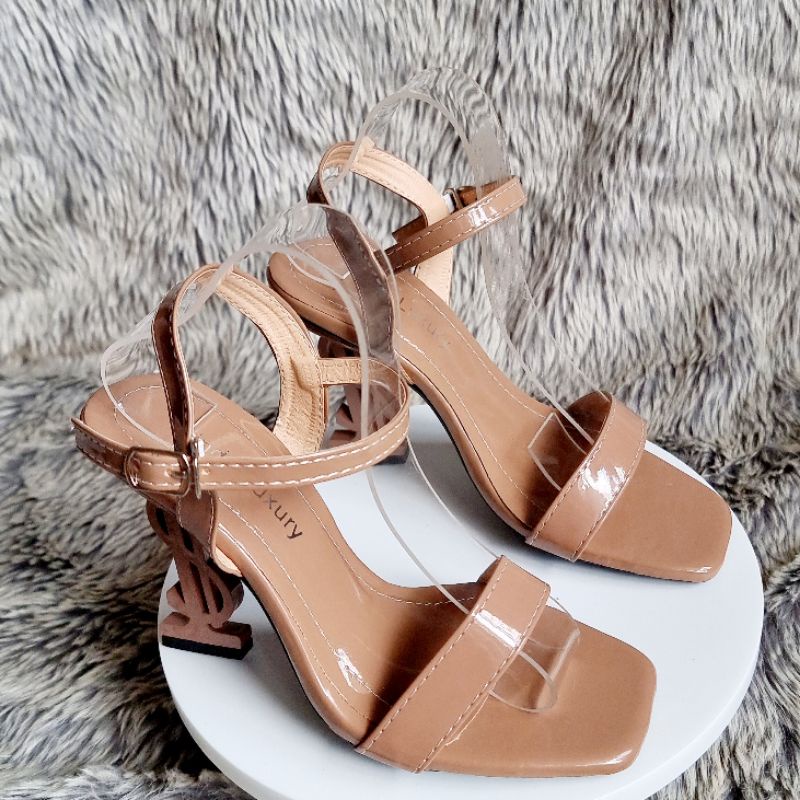 Giày Cao Gót Sandal Quai Hậu Nữ 9 Phân Đế LS - MS 018