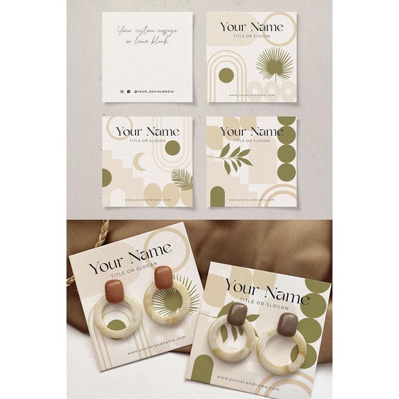 Tag treo bông tai vintage , thiết kế theo yêu cầu