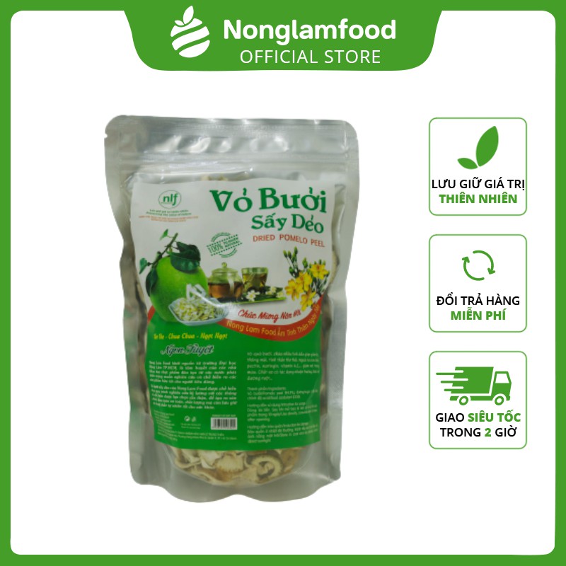 Vỏ bưởi sấy dẻo Nông Lâm Food 500g | Ăn vặt tốt cho sức khỏe | Healthy Snack