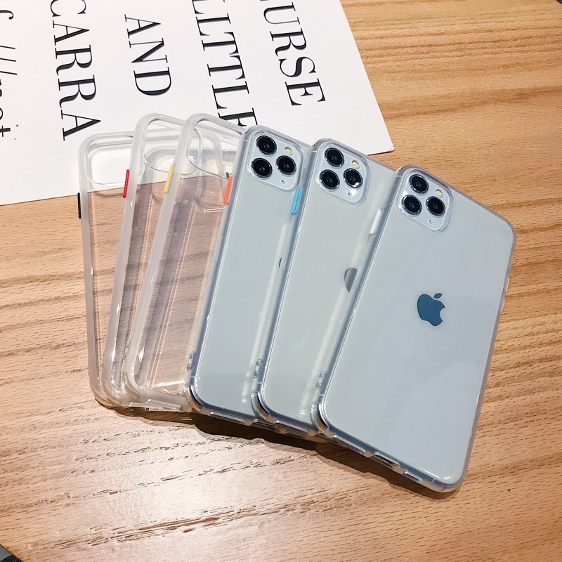 【Ready Stock】iPhone Case  Silicone Clear Shockproof Soft Case Cover For iPhone SE 2nd 11 Pro Max XS XR X 8  7/25
