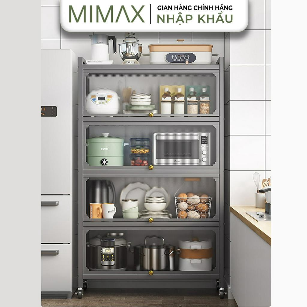 Kệ Tủ Bếp Đa Năng Thông Minh Nhà Bếp Kệ Để Đồ MIMAX KDN41A, Kệ Để Lò Vi Sóng Lò Nướng 4 5 Tầng