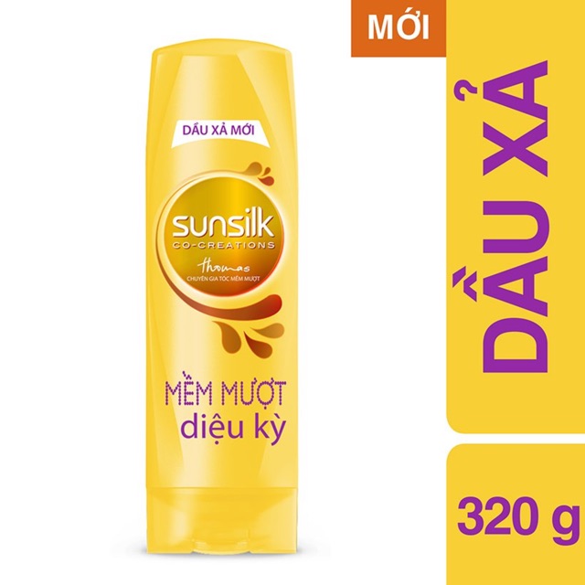 DẦU XẢ SUNSILK 320G ÓNG MƯỢT RẠNG NGỜI/ MỀM MƯỢT DIỆU KỲ