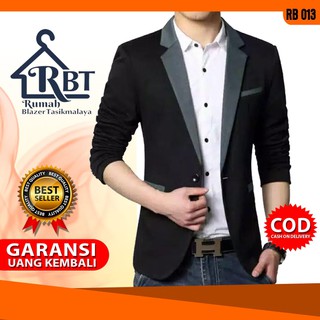 Đen Áo Khoác Blazer Thời Trang Thanh Lịch Cho Nam