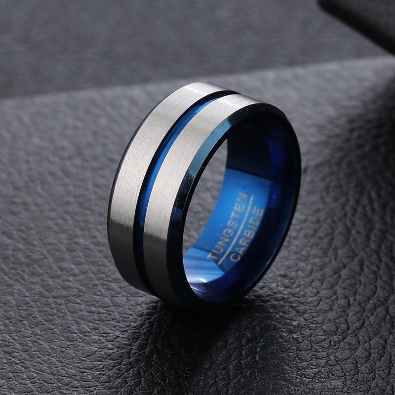 Nhẫn Thép Titan 8Mm Thời Trang Cá Tính