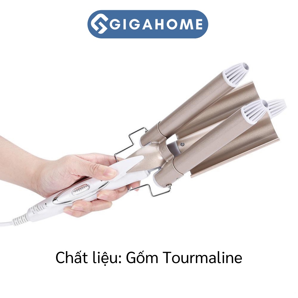 Máy Uốn Tóc 3 Trục GIGAHOME KM-1010 Chuyên Nghiệp Dùng Uốn Xoăn, Uốn Lọn, Gợn Sóng 4355