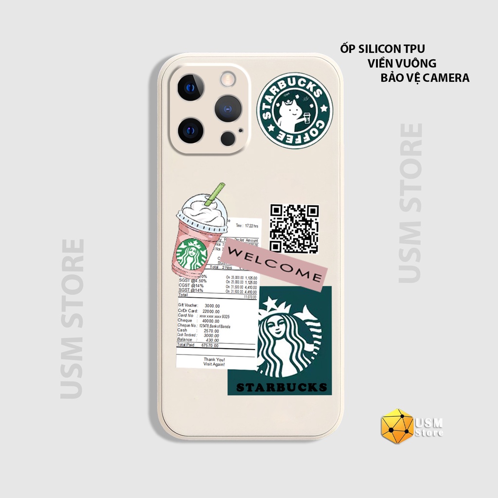 Ốp lưng iphone 6/6s/6plus/7/7plus/8/8plus/X/XS/XSmax/XR/11/11Pro/11Promax/12/12Pro/12Promax/12Mini/13/13Promax Starbucks