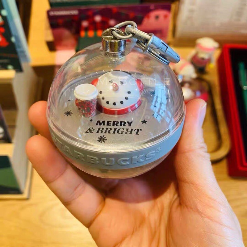 MÓC KHOÁ QUẢ CẦU STARBUCKS + CARD