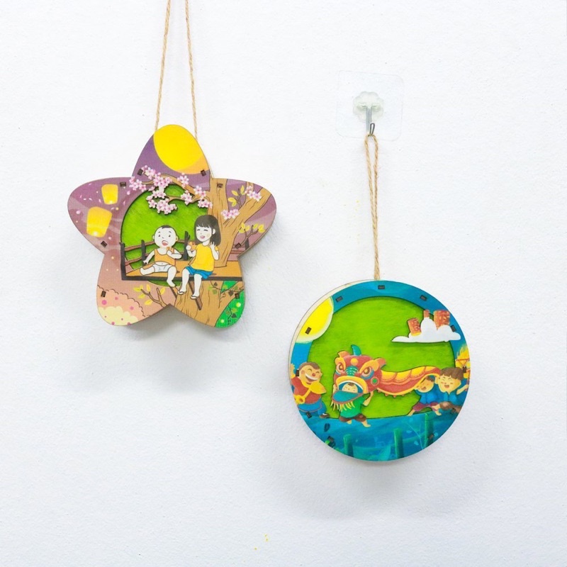 Lồng đèn Trung Thu hot trend 2023 bằng GỖ chạy bằng pin siêu dễ thương, nhiều mẫu đẹp