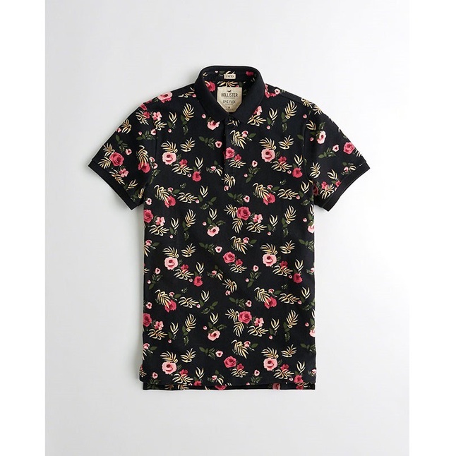 Áo thun nam Hollister HOL-PO250 Stretch Floral Polo