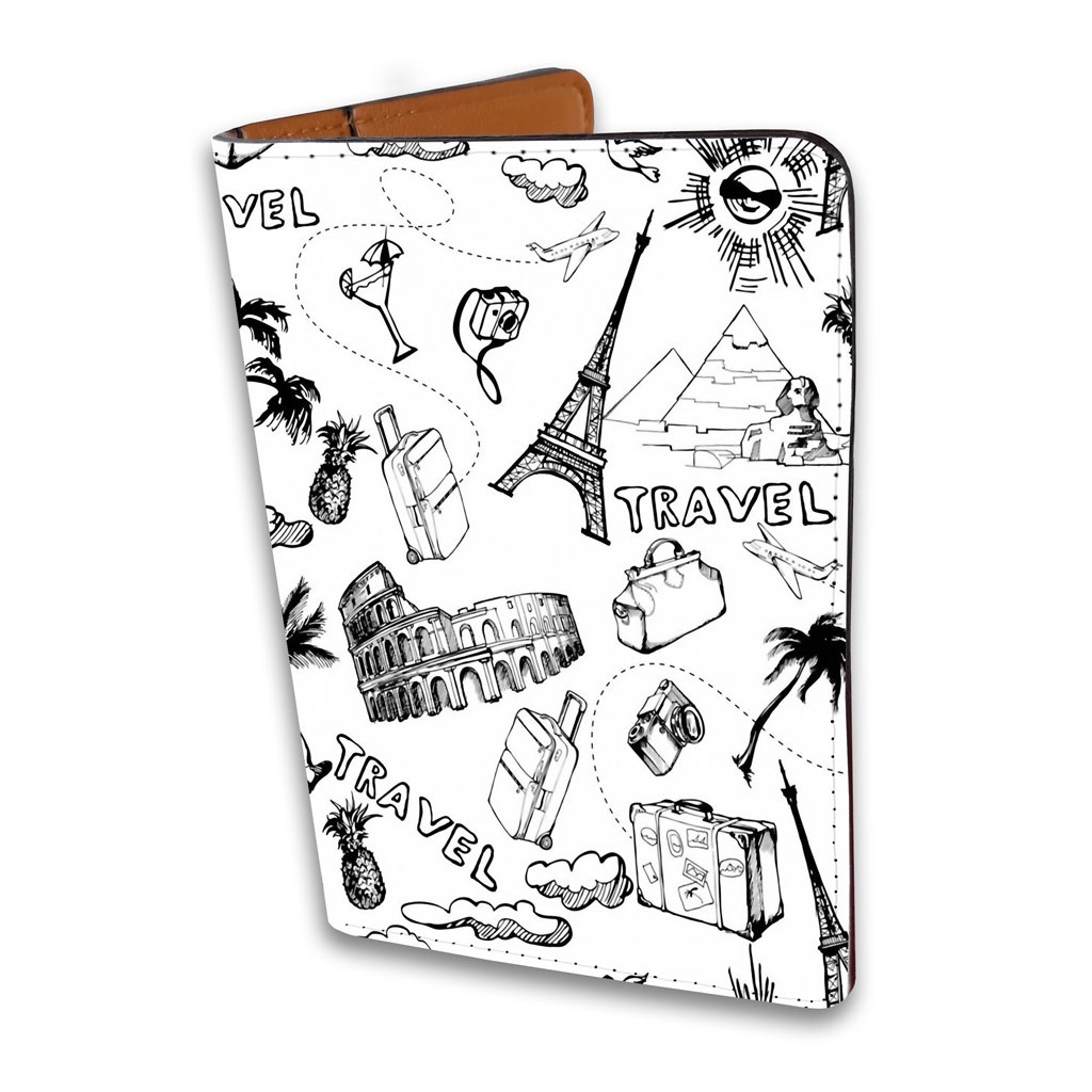 Bao Da Hộ Chiếu / Passport Du Lịch Nam - Nữ  Travel the World- LT050 STORMBREAKER