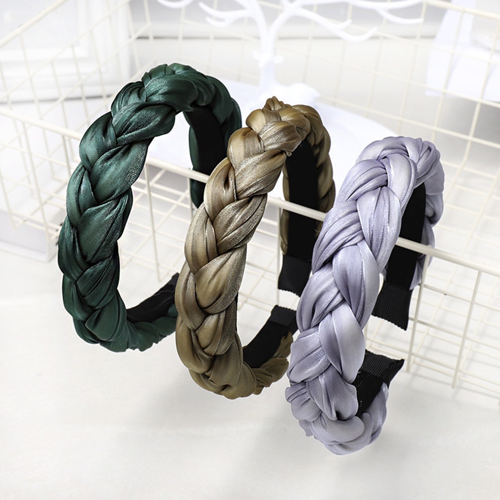 Cài tóc họa tiết tết bím màu trơn sành điệu