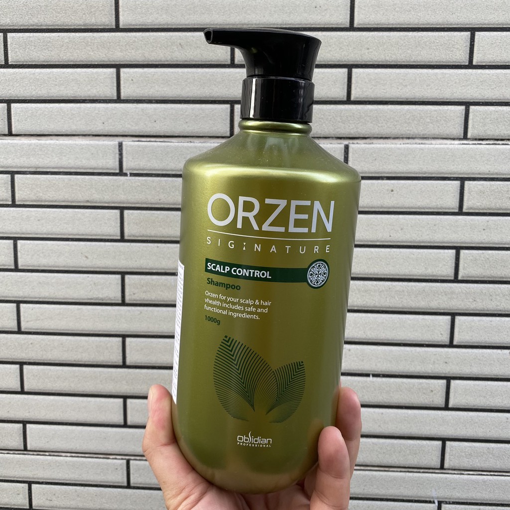 👉 Dầu gội tăng cường tăng trưởng tóc dành cho da dầu/da gàu ORZEN Scalp Control Shampoo 1000ml