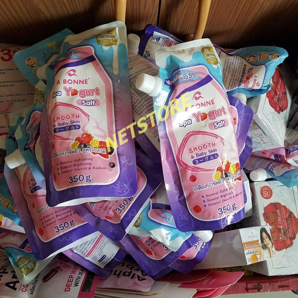 Nhập INCU16APR giảm 20K đơn 50K_ Muối tắm sữa bò tẩy da chết cực mịn da A Bonne Spa Milk Salt 350gr - Chuẩn Thái | BigBuy360 - bigbuy360.vn