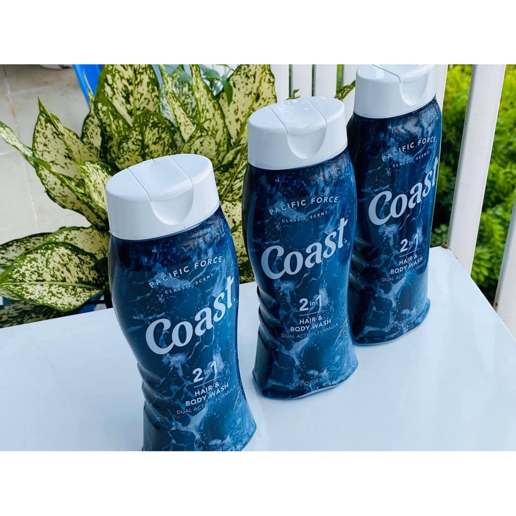SỮA TẮM GỘI 2 IN 1 COAST HAIR &amp; BODY WASH - 532ML