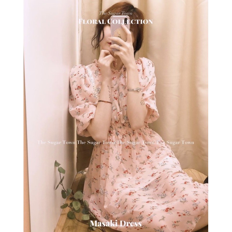 Váy voan hoa Masaki SugarTown | BigBuy360 - bigbuy360.vn