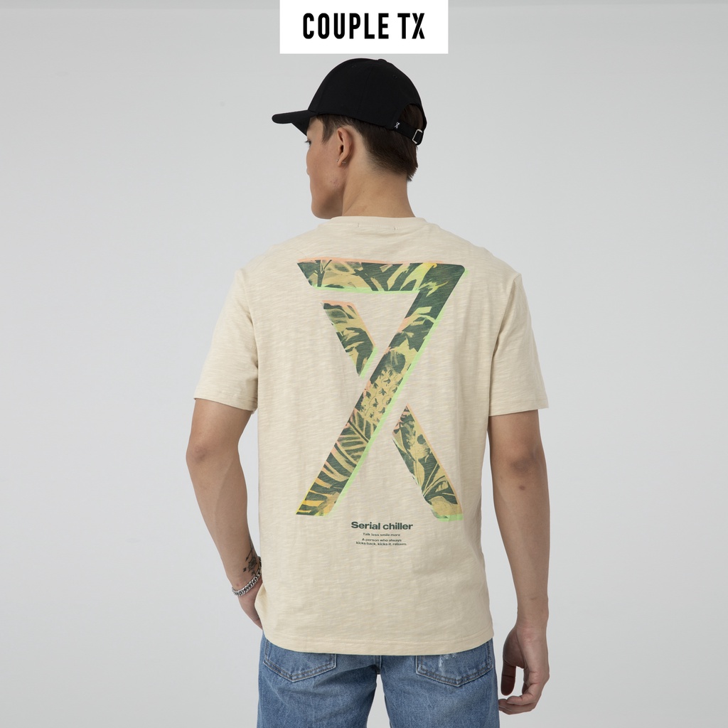 Áo Thun Nam In Logo Lồng Họa Tiết Couple TX MTS 1146