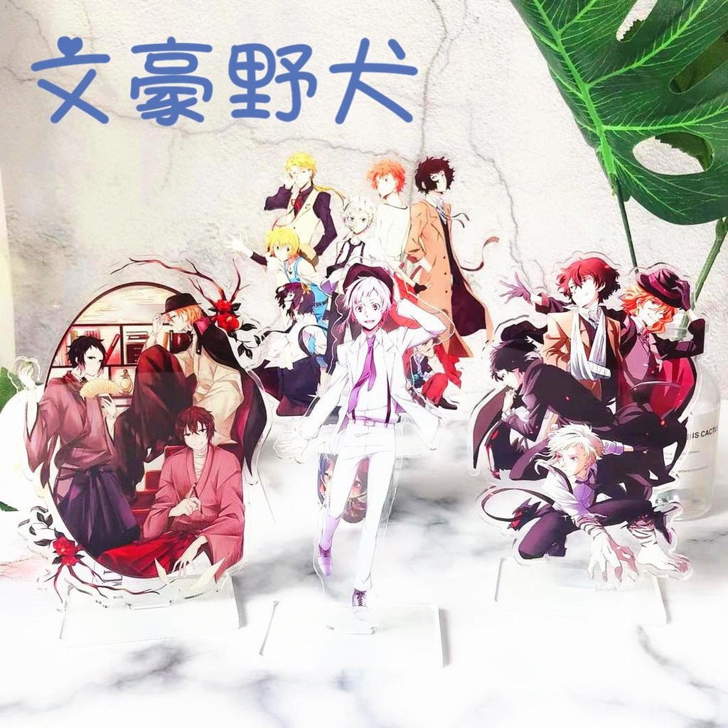 Mô hình Standee Bungou Stray Dogs Văn Hào Lưu Lạc ảnh đứng Tượng Acrylic Anime mica chibi quà tặng trang trí