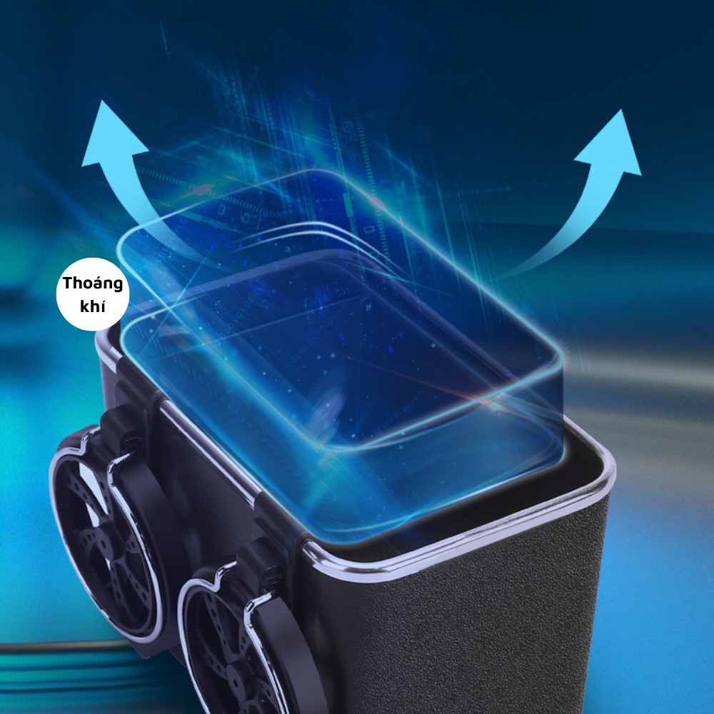 Hộp đựng đồ đa năng gắn bệ tỳ tay xe ô tô để khăn giấy chai nước đồ ăn đồ dùng cá nhân tiện lợi