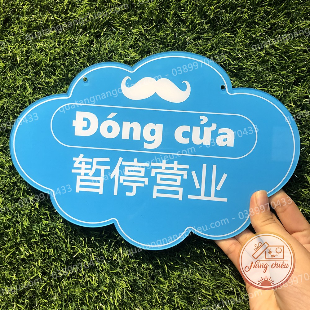 Bảng hiệu dành cho shop bán hàng online_ bảng hiệu hình đám mây_ bảng treo cửa hàng