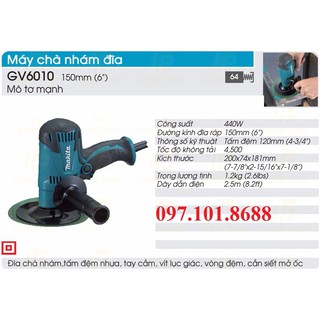 [ Trợ Giá] Máy Chà Bóng Makita Gv6010 L Máy Chà Nhám Chất Lượng Cao