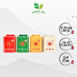 Hộp Sắt Đựng Trà SƯƠNG MAI Dáng Vuông, Màu Sắc Đa Dạng, Dung Tích 800ml - SM00068