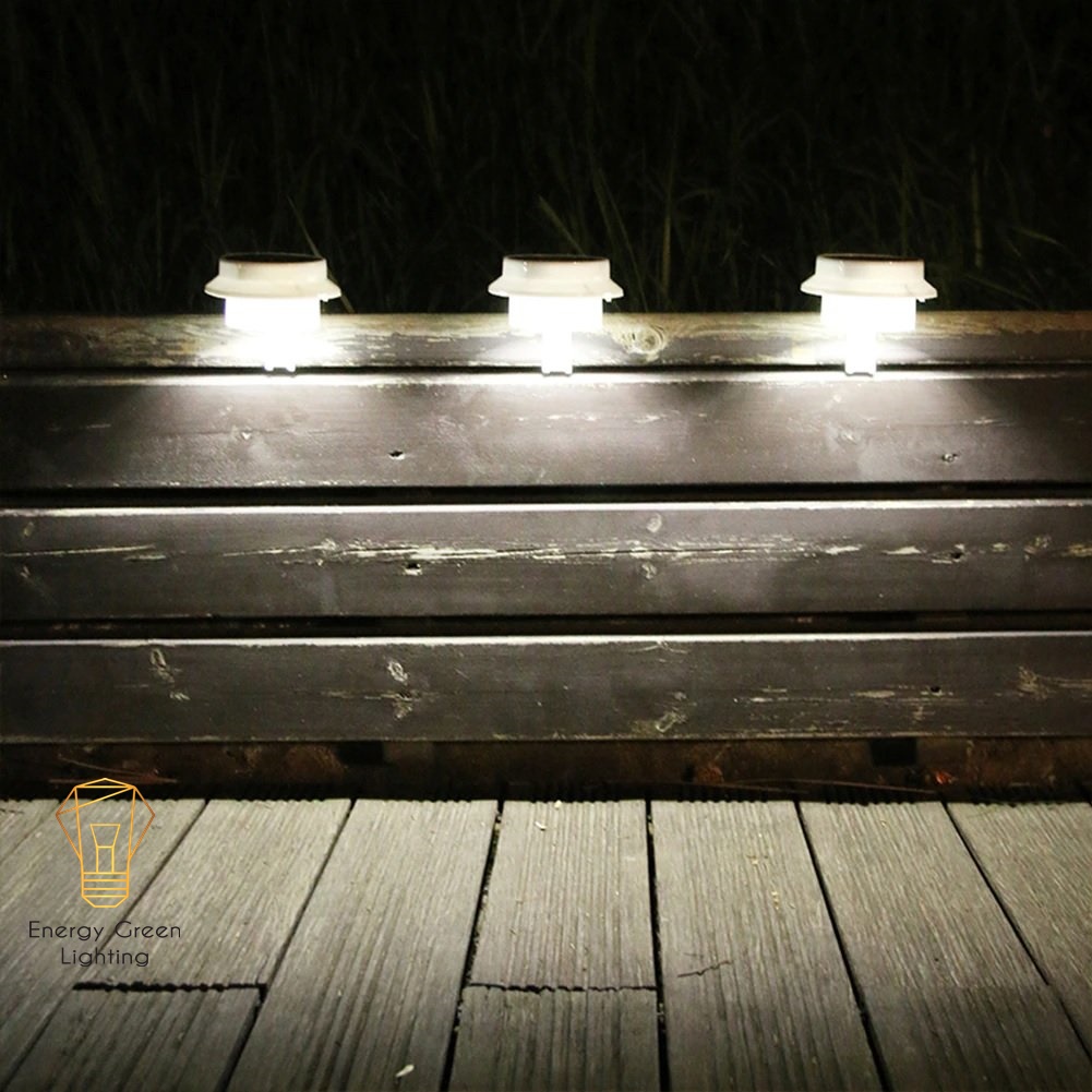 Đèn LED Gắn Tường Năng Lượng Mặt Trời Energy Green Lighting MT-153 - 3 Mắt Led Chiếu Sáng Lối Đi - Chân Cầu Thang
